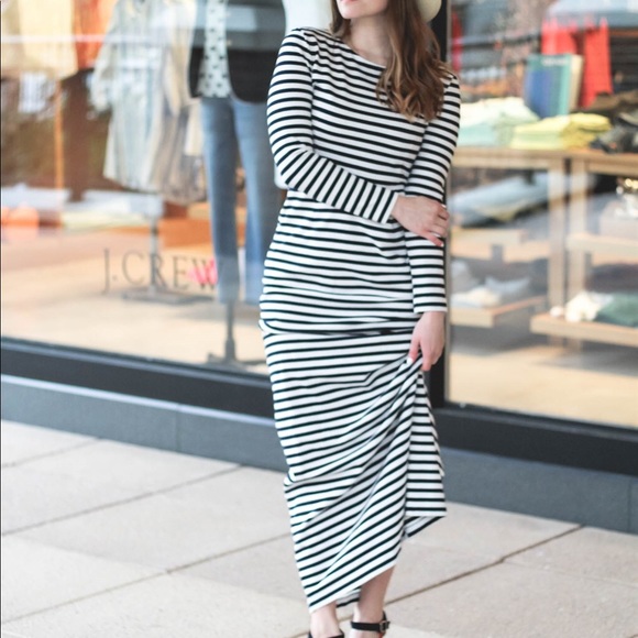 J. Crew Dresses & Skirts - J. Crew Long Sleeve Striped Dress